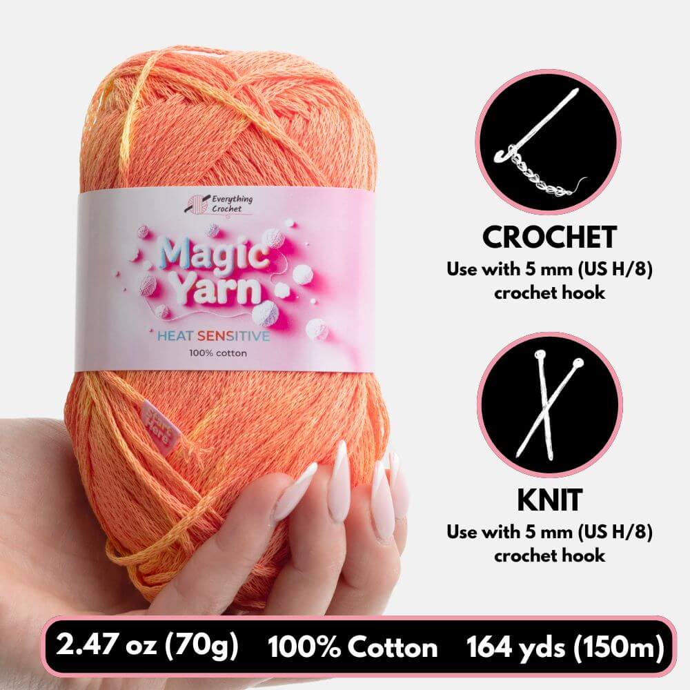 Magic Yarn - 100% Cotton Color Changing Yarn