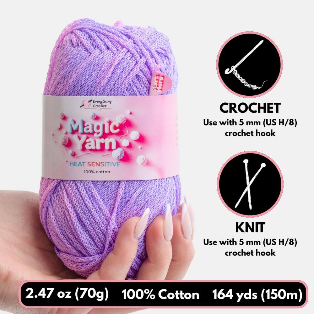 Magic Yarn - 100% Cotton Color Changing Yarn