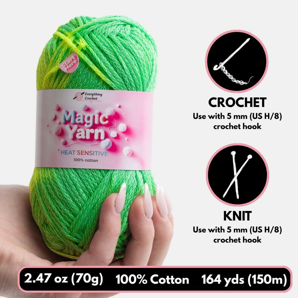 Magic Yarn - 100% Cotton Color Changing Yarn